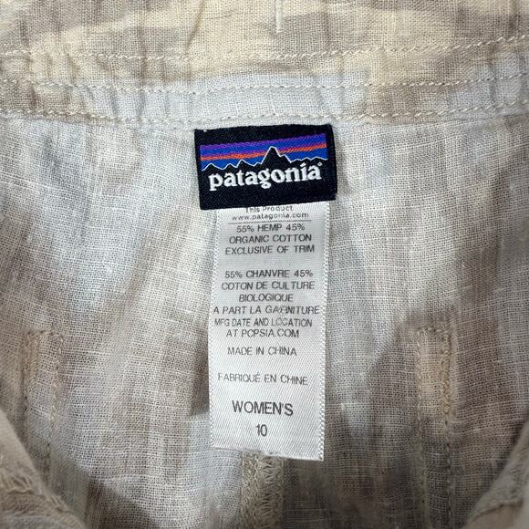 Patagonia Island Hemp Pants Womens 10 Low rise Printed - Picture 7 of 14